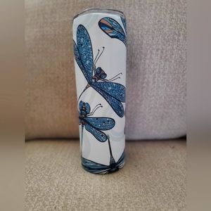 Brand New Beautiful Blue Insulated Cup, never used